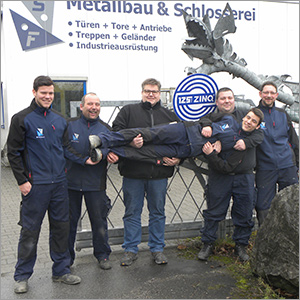 Seite Kunden Testimonials Schulte Filthaut mit 125 Jahre ZINQ Logo